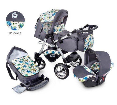 Cochecito de bebé Urbano cochecito 3 en 1 sistema de viaje asiento de coche incluido 3 en 1 - Imagen 13 de 31