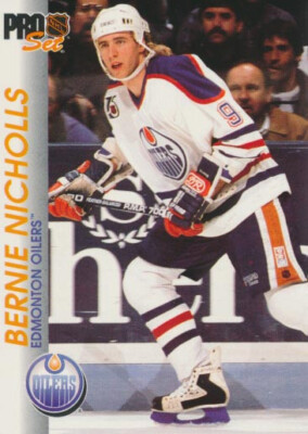 1992-93 Pro Set #52 BERNIE NICHOLLS - Edmonton Oilers