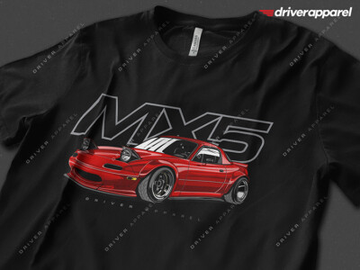 The Original Driver Apparel JDM NA Mazda MX5 Shirt - Miata, Stance, Roadster