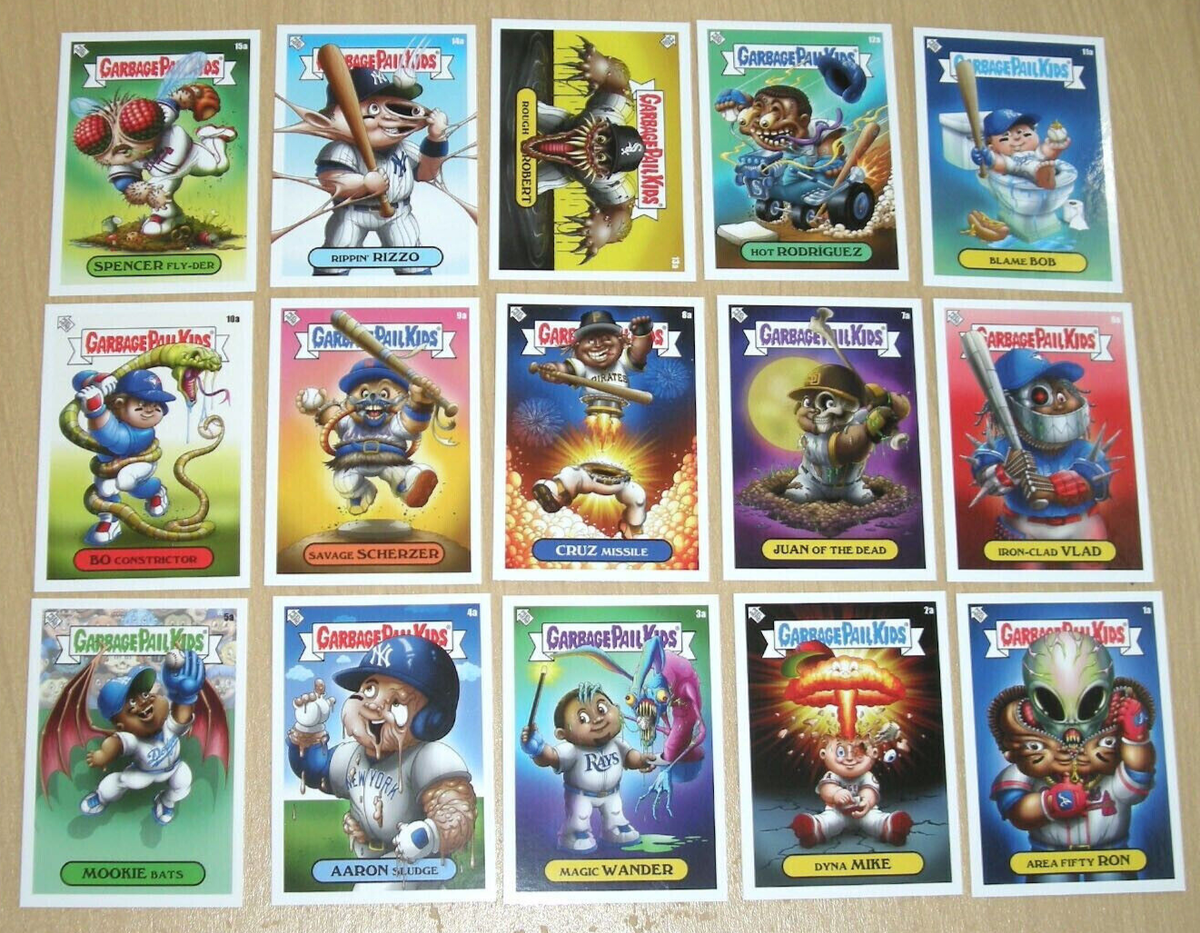 2022 Topps Alex Pardee Garbage Pail Kids GPK X MLB 30-card Base