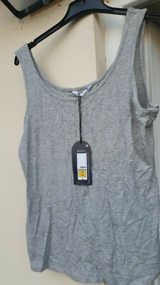 Marks and Spencer grey active wear vest top UK size 16
