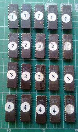 Lot 20 Vintage D2764A Intel EPROMs