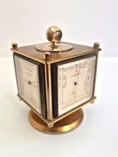 IMHOF Brass Desk Clock & Weather Station compendium clock