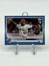 2022 Topps Mini Blue /10 Elvis Peguero #541 Rookie RC