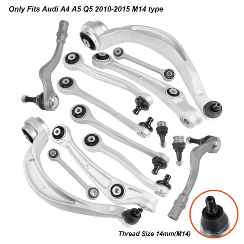 Front Control Arm Kit (14PCS) For 11-15 Audi A4 S4 S5 Q5 8K0407693S 8K0407694S - Picture 2 of 6