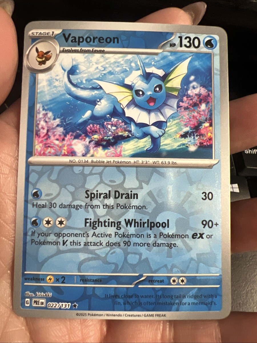 英語版初期　ポケモンカード　Vaporeon holo 1st Edition 英語版初期 ポケモンカード Vaporeon holo 1st Edition Vaporeon
