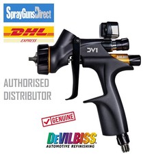 DeVilbiss DV1 Digital HVLP Clearcoat 1.2mm Spray Gun (DV1-U-BAR-12-C1+) *No Cup*