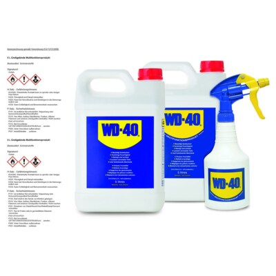2x 5 L LITER WD-40 MULTIFUNKTIONSPRODUKT REINIGUNSÖL INKL. HANDZERSTÄUBER