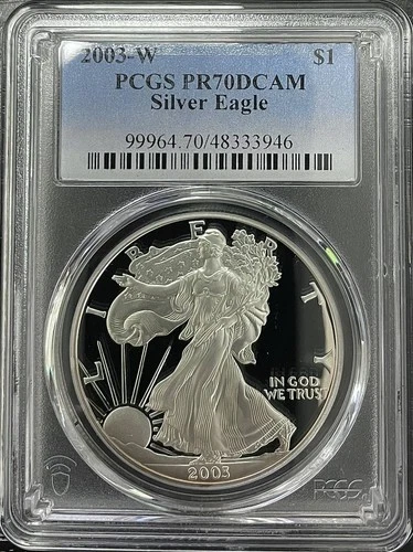 Photo of a 2003 American Silver Eagle from an eBay listing that sold on Jul 20, 2026