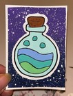 Original Water Potion ACEO 2.5” x 3.5” #1 of 4 in Elemental Potions Series — photo 1