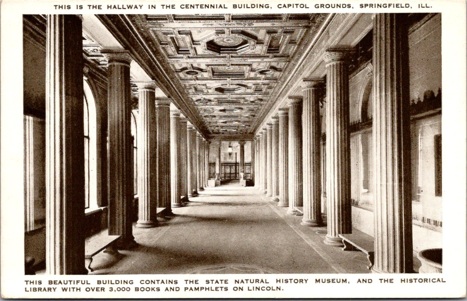 Hallway in Centennial Building, Capital Grounds, Springfield IL ...