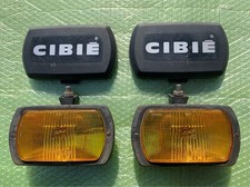 Cibie Rectangular Yellow Fog Light Lamp Left Right