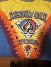 Dead And Company 2025 Las Vegas Sphere Tie Die Shirt.size Xl Liquid Blue