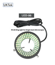 96 LED Brightness Adjustable Ring Light Lamp for Stereo Trinocular Microscopes