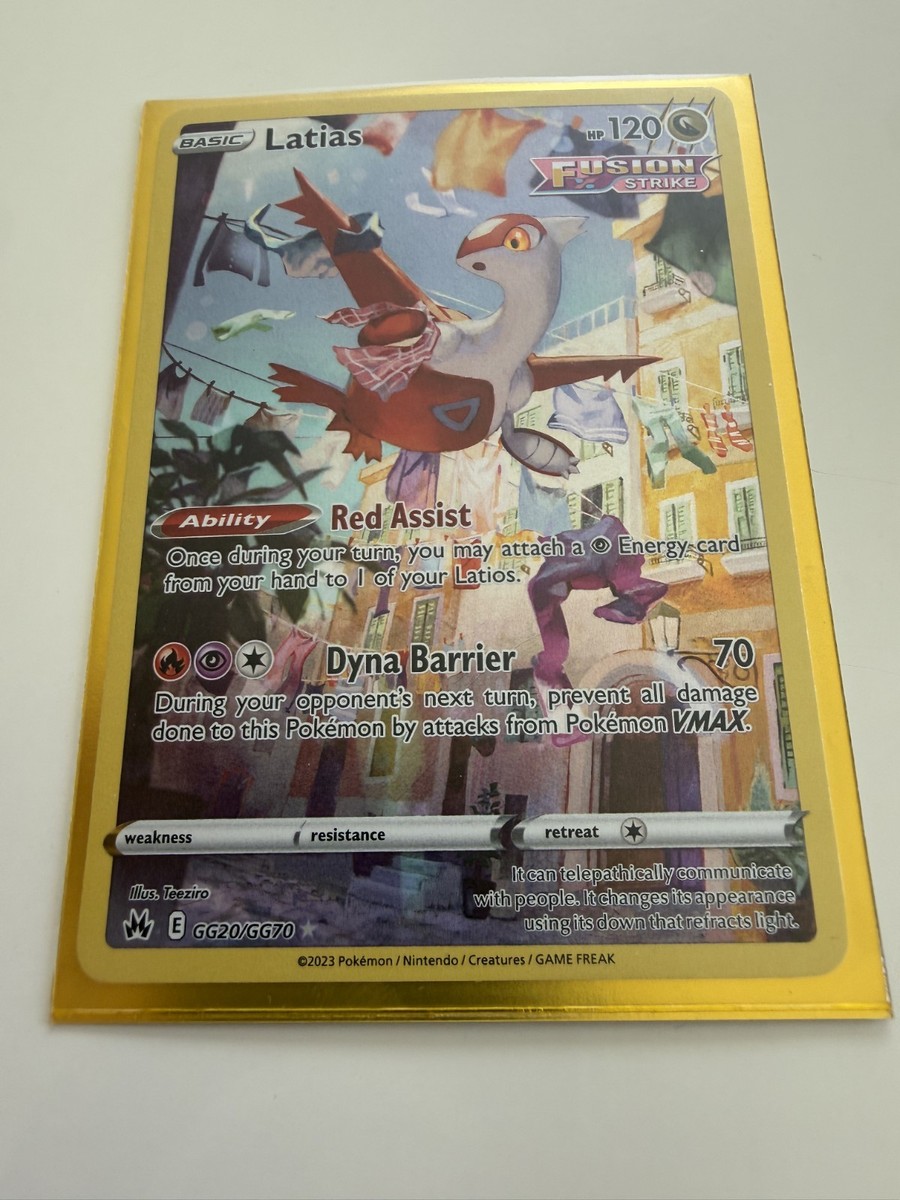 Pokémon TCG Latias GG20/GG70 Crown Zenith Ultra Rare Holo 120 HP