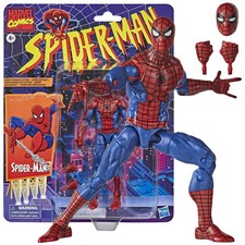 Hasbro Marvel Legends Spider-Man Retro Spiderman 6  Action Figure Dented Package