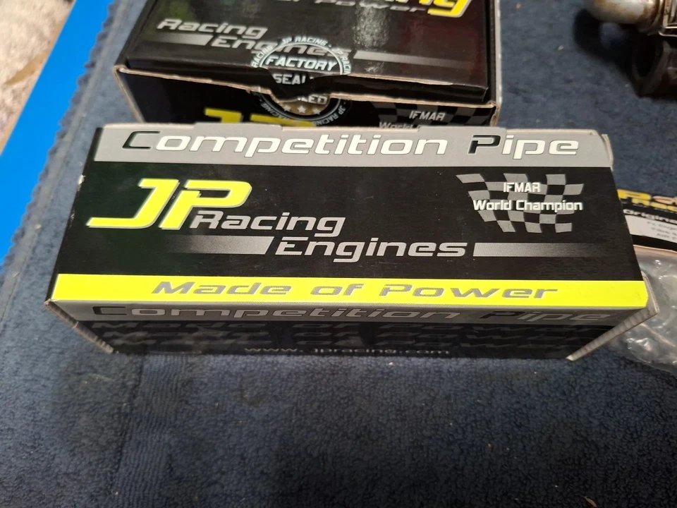 JP Racing FX21B-ST 3.5cc Motor EFRA 2032 Pipe Reso Nitro Engine Kyosho MP777 - Bild 3 von 4