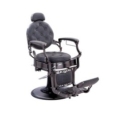 vintage barber chair Matt black 