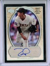 2007 Upper Deck Exquisite Tim Lincecum Rookie Auto /10 #RH-TL5 Giants RC