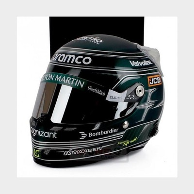 1:2 MINI HELMET Stilo Casco F1 Lance Stroll #18 Season 2025 Green MH2502 Modellb