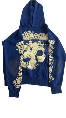 NEW WITH TAGS** HELLSTAR Hoodie Blue- SIZE M | eBay