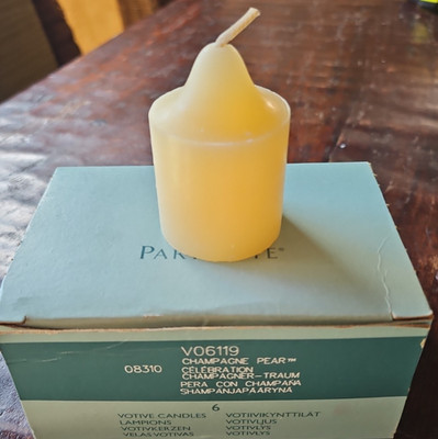 PartyLite CHAMPAGNE PAIR Votive Candles Box of 6 V06119 NEW