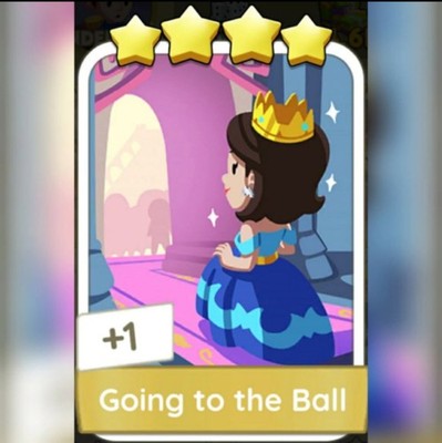 1 x Going To the Ball 4  Sticker Monopoli_Go! - Topseller  