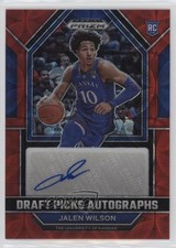 2023 Panini Prizm Draft Picks Choice Red 14/40 Jalen Wilson #DPA-JWL Auto 14t3