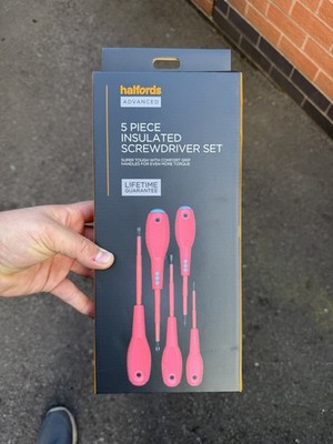 Halfords Advance 5 Stück isoliertes Schraubendreher-Set brandneu