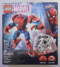 LEGO 76308 - Marvel Spider-Man Mech vs. Anti-Venom-107 Pieces- 2 Minifigs - New!