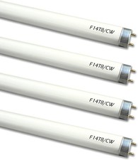 4 Pack F14T8/CW Fluorescent Light Bulb,T8 14 Watts 4100K Cool White T8 Linear