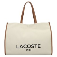Lacoste Heritage Canvas Shopper Tasche 40Cm #LCM-NU4342TD (Natural Tan)