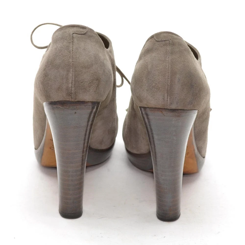 Zapatos de tacón alto de gamuza topo 38,5/8,5 para dama Rocco P. Foto 4 de 4