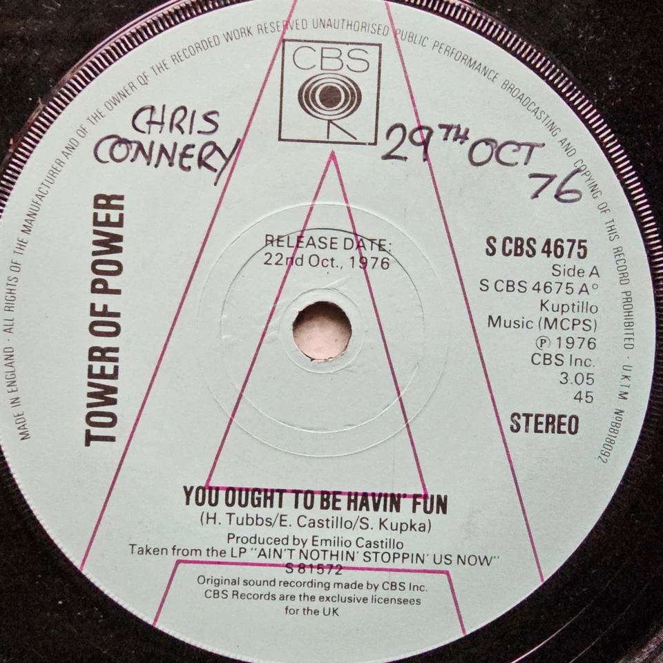 Tower Of Power - You Ought To Be Havin' Fun - Rare 1976 Promo 7" - Image 4 of 4