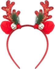 Christmas Headband for Women - Christmas Reindeer Antlers Headband Hair Hoop - G