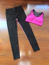 VICTORIA'S SECRET SPORT  Soize S  2 PC Sports Bra  KNOCKOUT Tights SET c43