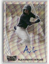 2021 Leaf Metal Draft #LA-AV1 Alexander Vargas 1990 Leaf Autographs ☘️245