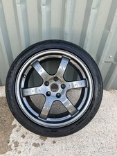 OEM NISSAN 350Z 18” RAYS ENGINEERING GUN METAL FRONT WHEEL CD200FZ33