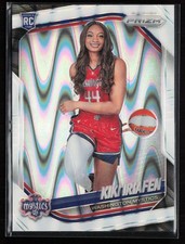 Kiki Iriafen 2025 Panini Prizm WNBA #149 White Seismic Prizms Washington Mystics