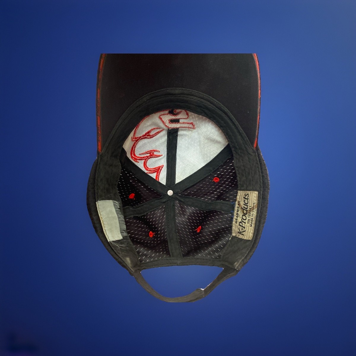Snap On Tools Hat Cap 90th Anniversary K Products Mechanic Flames Fire Black Red View 3