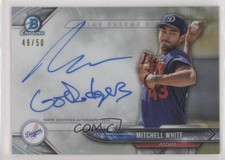 2018 Bowman Chrome Prime Signatures 49/50 Mitchell White #PCS-MW Auto s3g