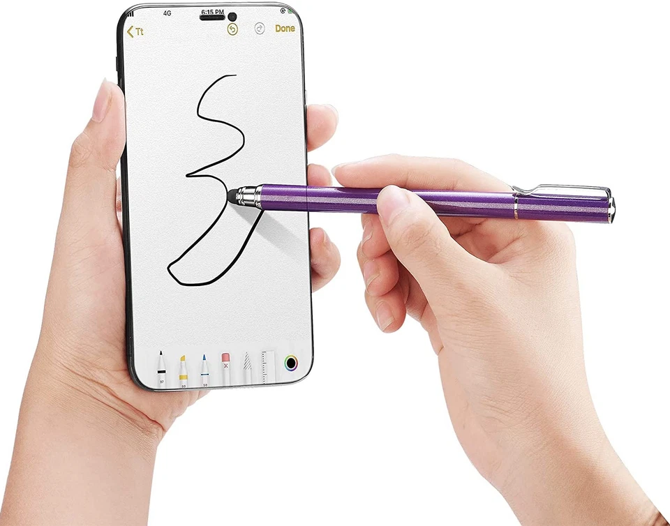 Lápiz óptico de pantalla táctil púrpura para Samsung Galaxy S20/S21/S23/S24/S25/FE Foto 3 de 4