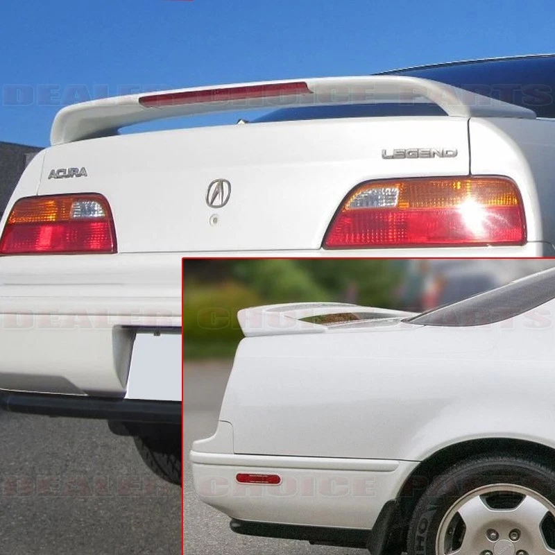 1991-1995 Acura Legend 2dr Factory Style Trunk Spoiler Wing W/Light UNPAINTED - Image 2 of 4