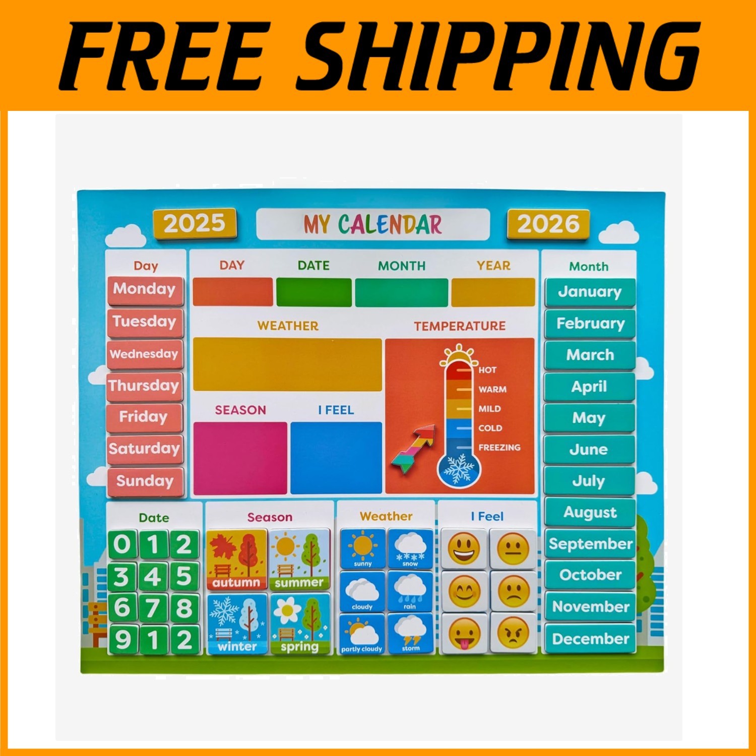 Calendar | Emotions & Learning Toy Set