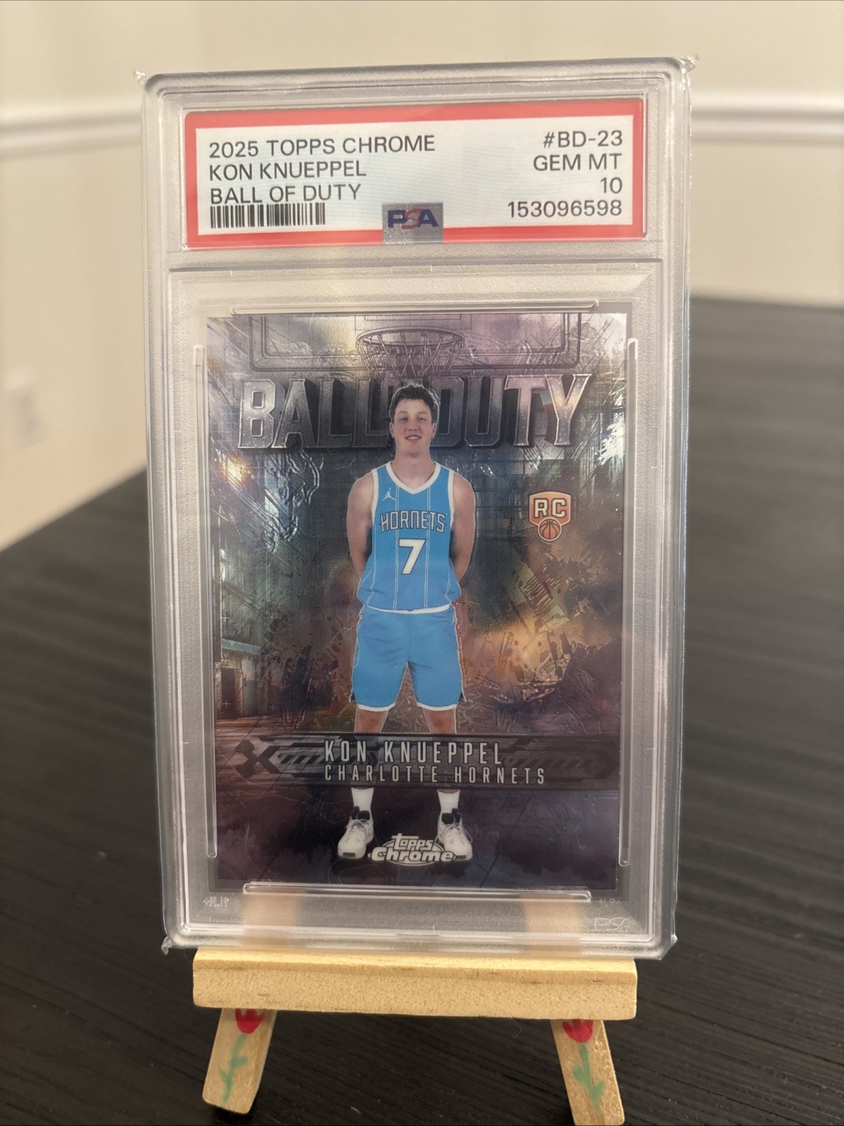 KON KNUEPPEL 2025-26 TOPPS CHROME BALL OF DUTY ROOKIE #BD-23 PSA 10