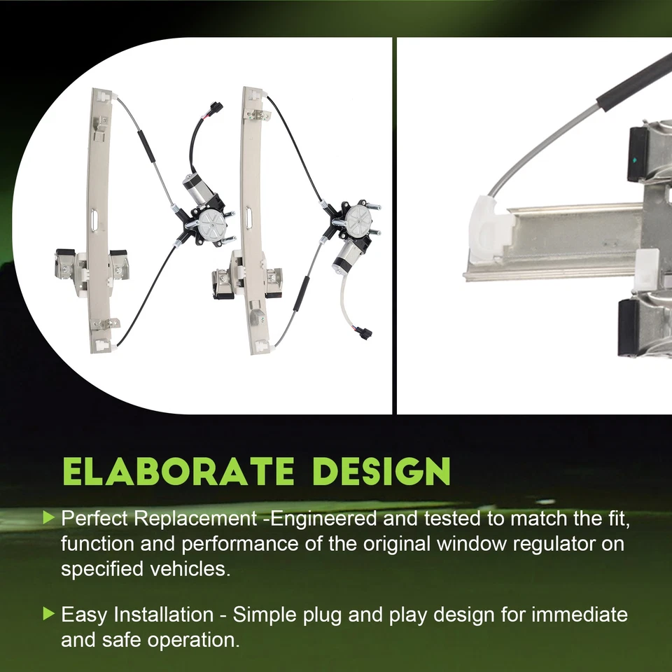 Regulador de ventana eléctrica delantero izquierdo derecho con motor para Mitsubishi Raider 2006-2008 Foto 4 de 4