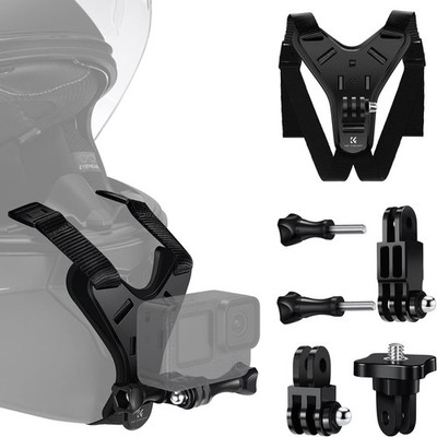 K&F CONCEPT Action Kamera Motorrad Dirt Bike Helm Kinnriemenhalterung für GoPro