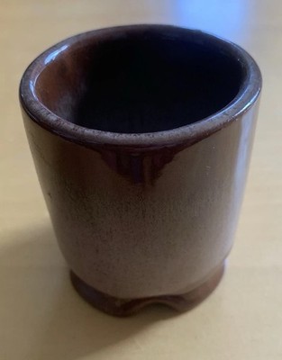 Vintage Frankoma Pottery Plainsman Brown 2 3/4  Sugar Bowl With Marking 1B