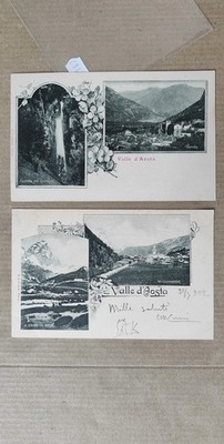 AOSTA VALLEY-LOT OF 2 POSTCARDS-D10-167