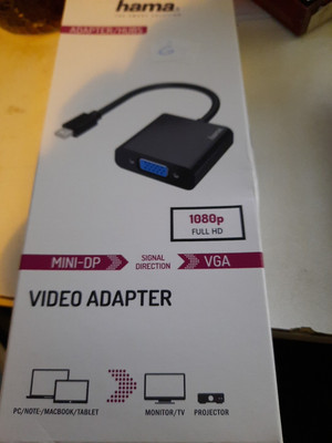 Hama Mini DP Mini Displayport auf VGA Video Adapter Thunderbolt 2 Full HD 60Hz